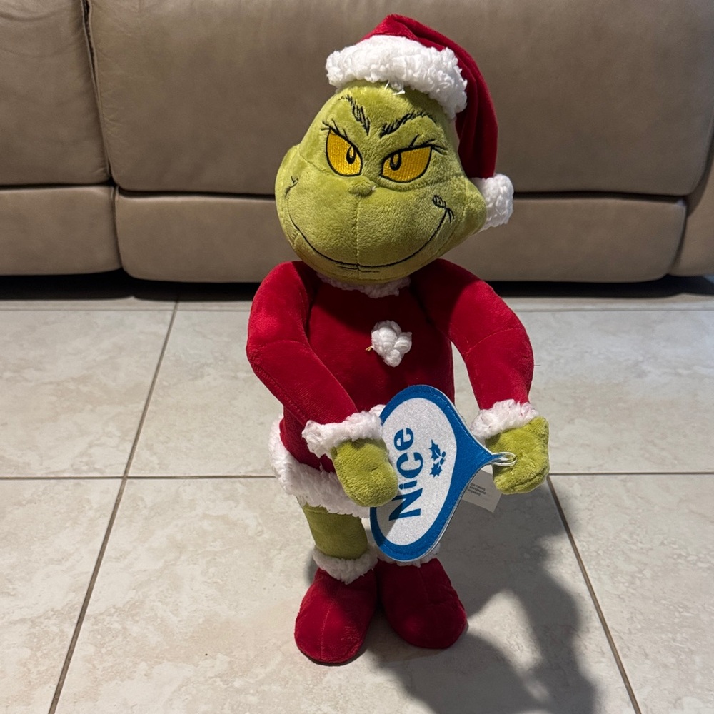 Red and Green Grinch Plush Toy